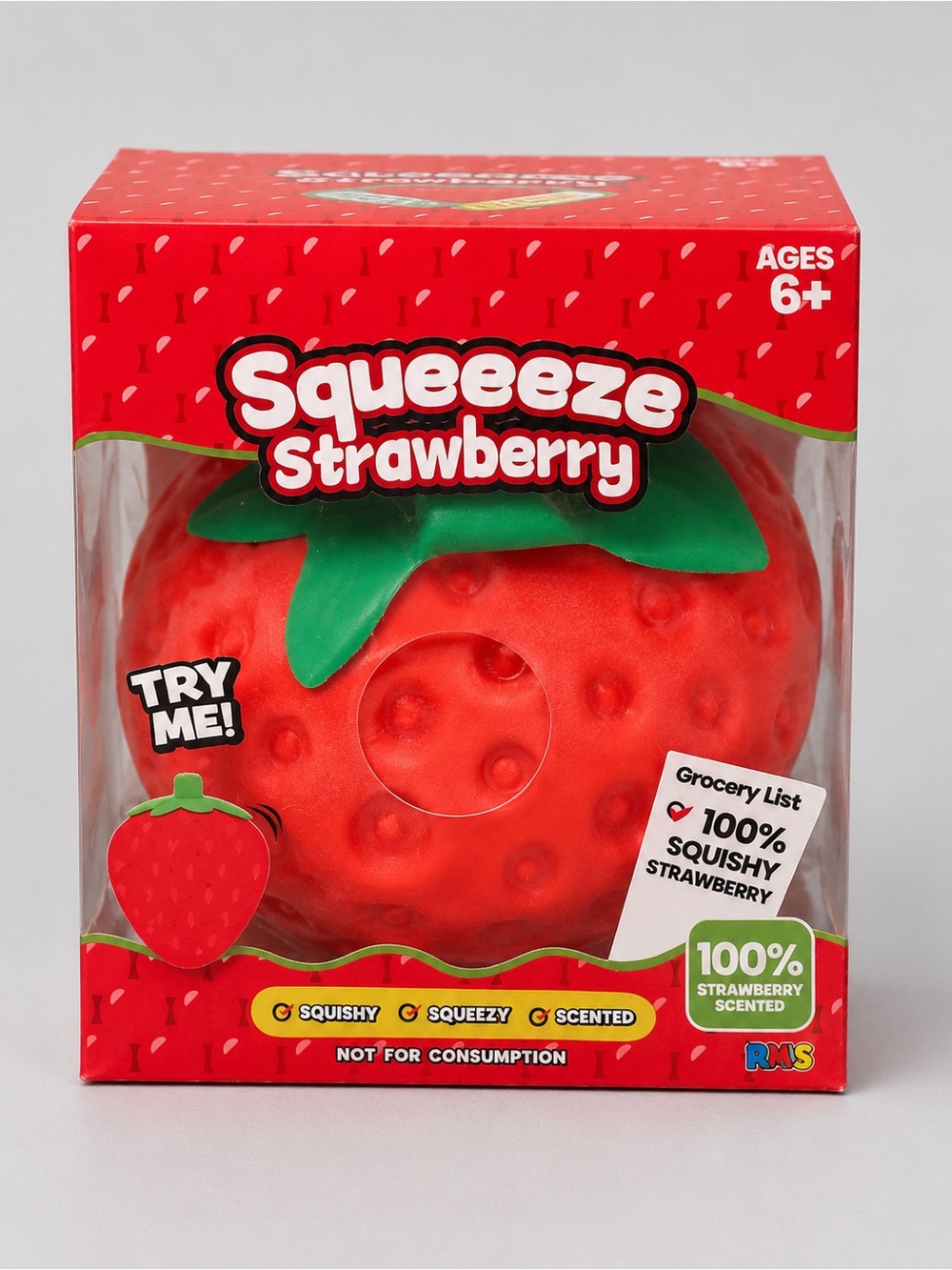 Squeeze Strawberry Scented Squishy Stress Relief Fidget Toy